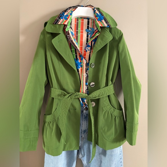 Esprit Jackets & Blazers - Esprit Green Hooded Trench